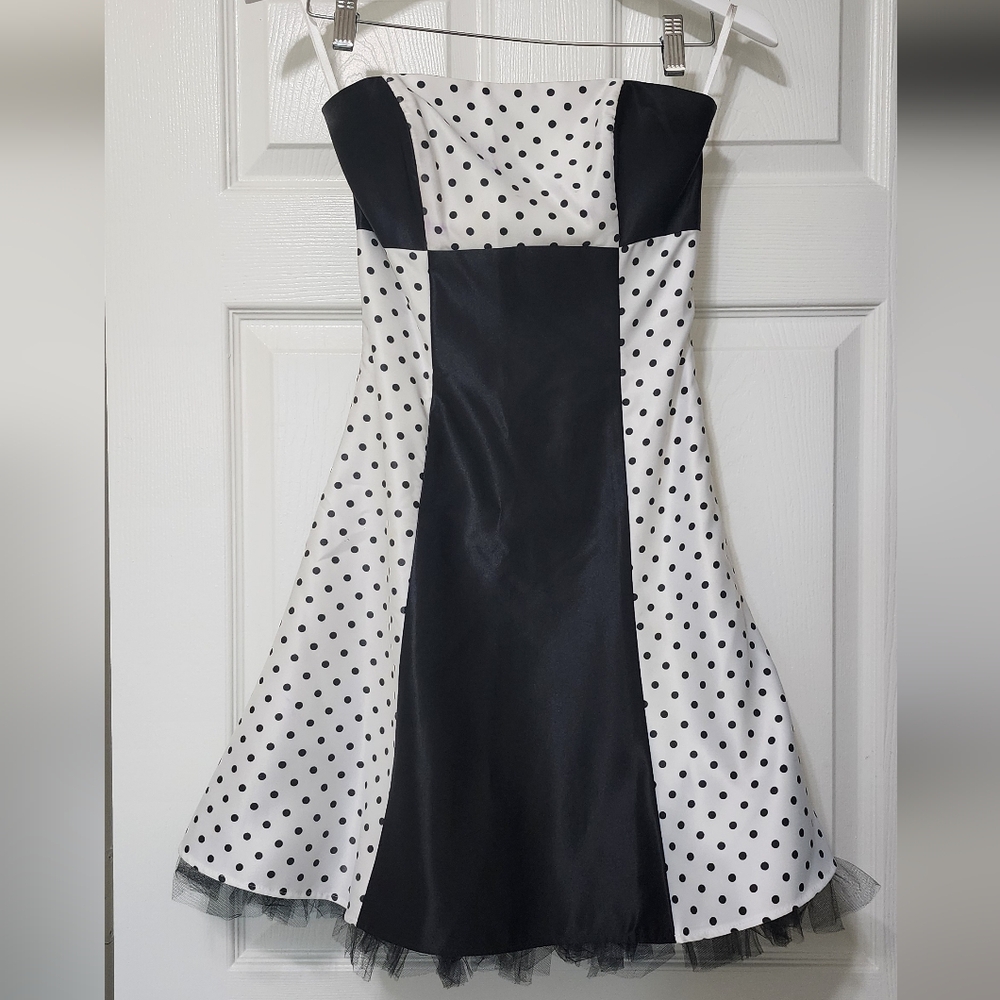 Black and White Polka Dot Dress